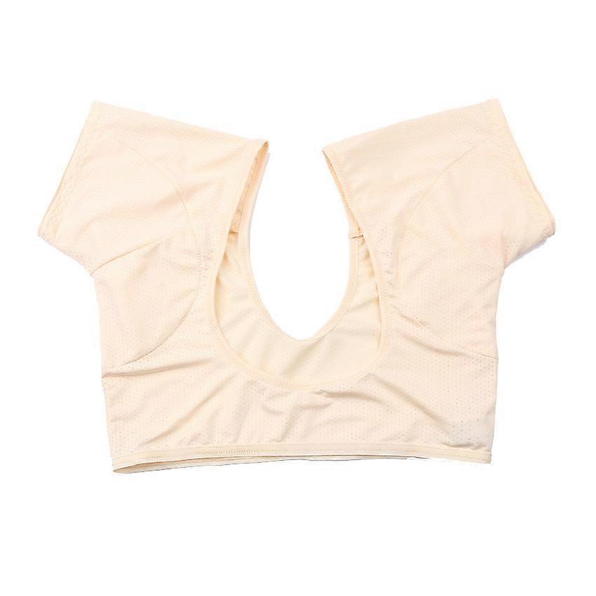 T-shirt Shaped Washable Sweat Pads - Reusable Sweat Pads for Armpit and Underarm Skin Color