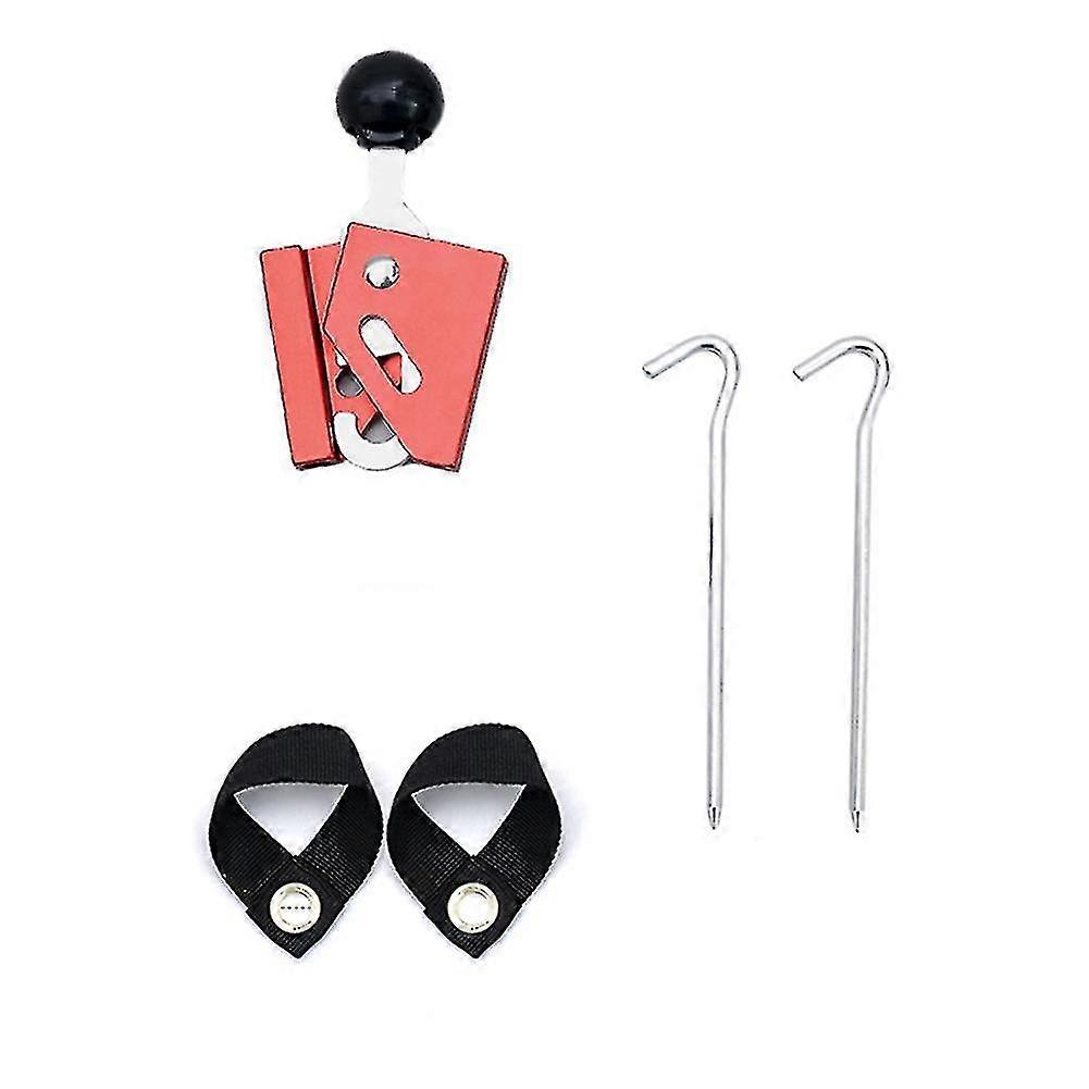 Outdoor Camping Tent Pole Cap Puncture Proof Fixed Buckle Red