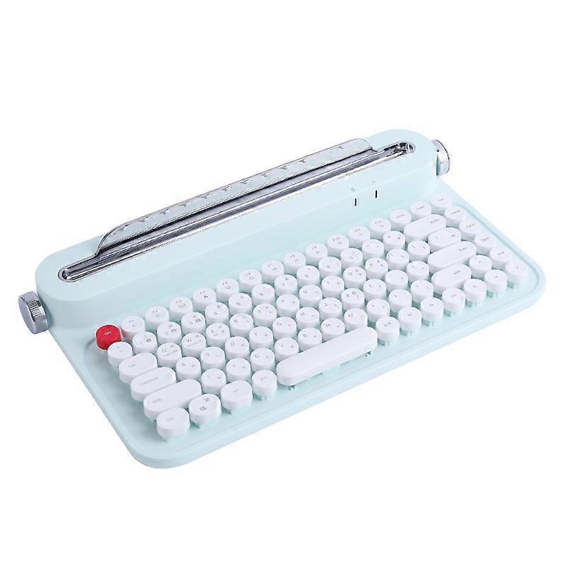 Bluetooth-compatible Typewriter Keyboard Retro Steampunk Candy Colors Dot