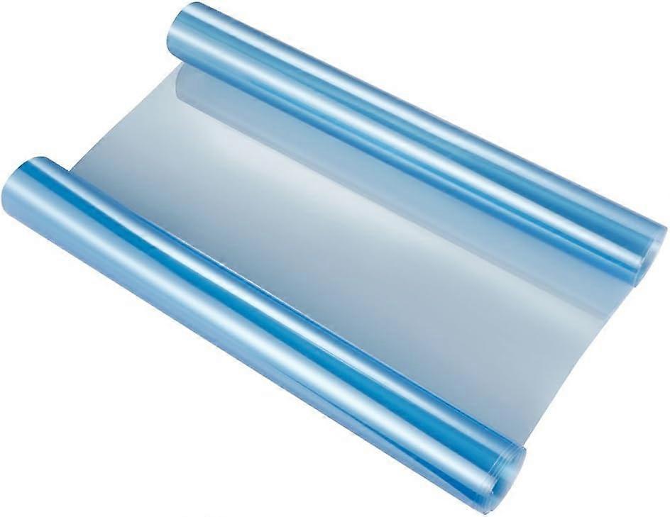 Transparent self-adhesive film for car and motorcycle headlights, decoration and protection, 30 x 120 cm (blue)