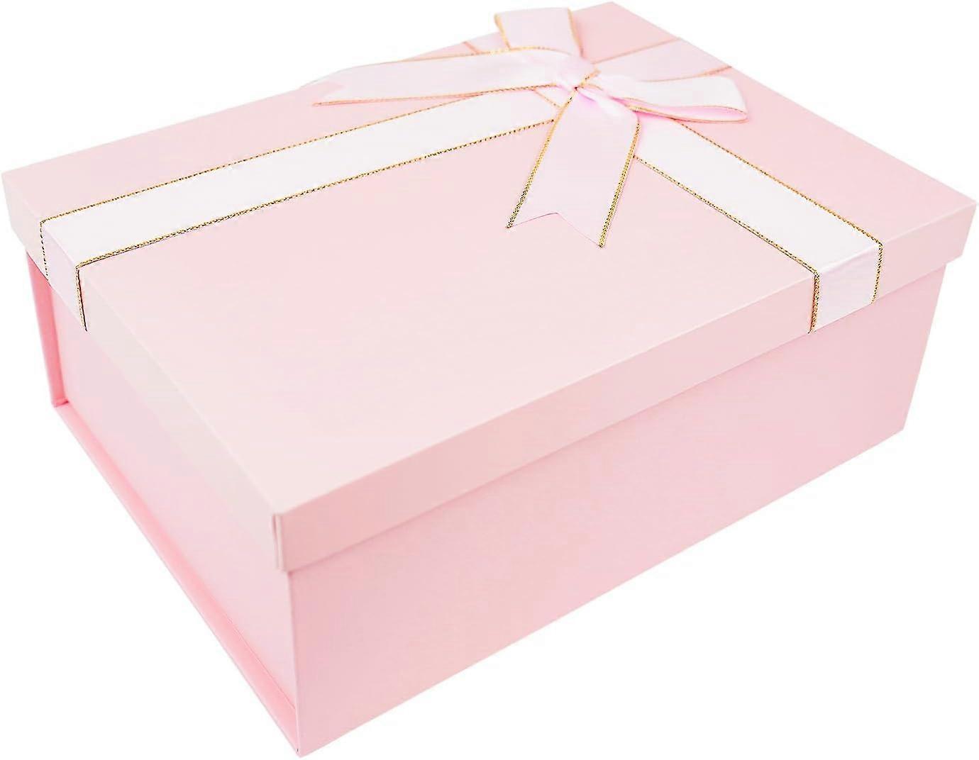 (22.5*16*8.5cm,pink)Gift Box, Small Cardboard Box, Gift Boxes with Lid for Christmas, Birthday, Party, Gift Wrapping
