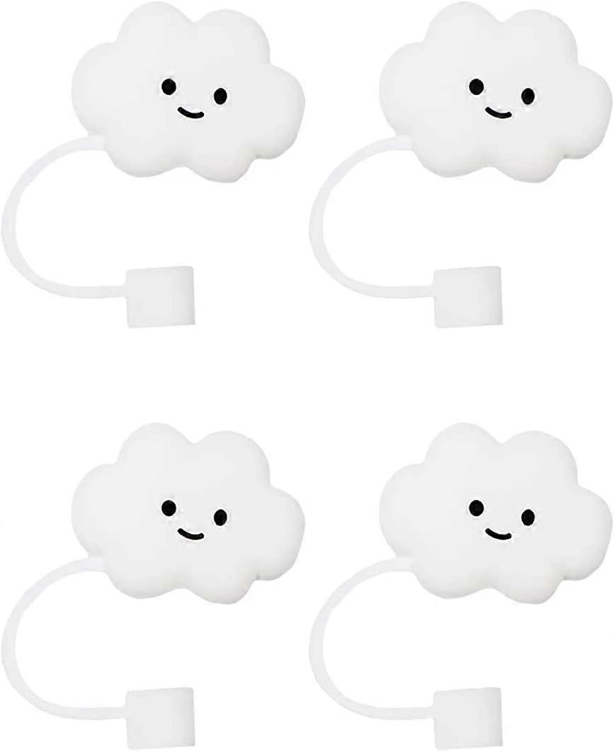 Straw Tips Cover, Straw Covers Cap for Reusable Straws, Cloud Shape Straw Protector for 6-8mm Straws
