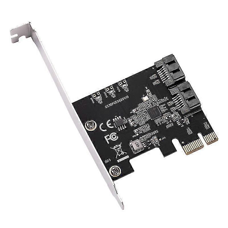 Pcie 2 Ports 6g Sata Iii 3.1 Controller Card Non Raid Pcie 3.0 X1 Expansion Card Jmb 582 Chip