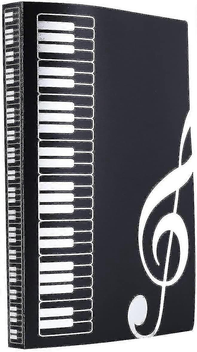 Music Sheet File Paper Documents Storage Folder Holder Plastic.a4 Size,40 Pockets