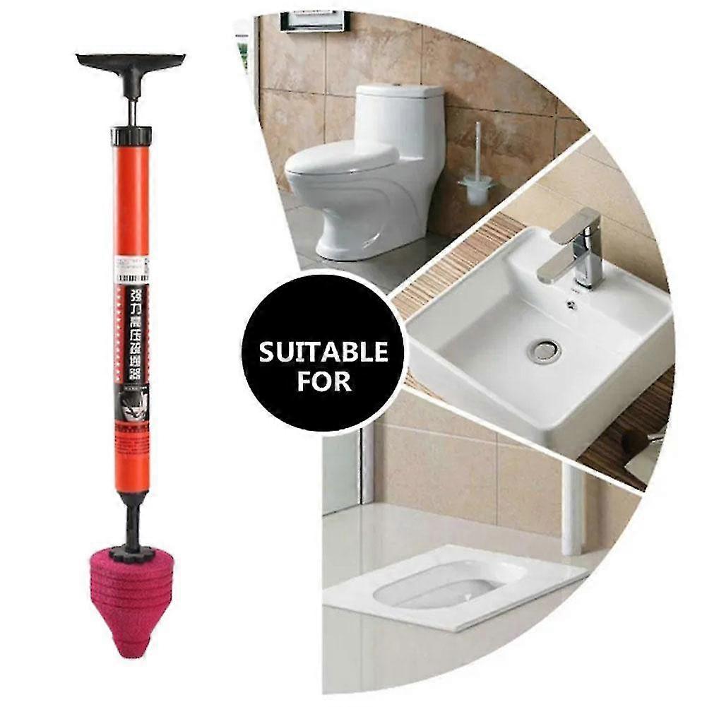 Nagynyomású WC feloldja a lövést, WC dugattyú, rozsdamentes WC eltömődés eltávolítása