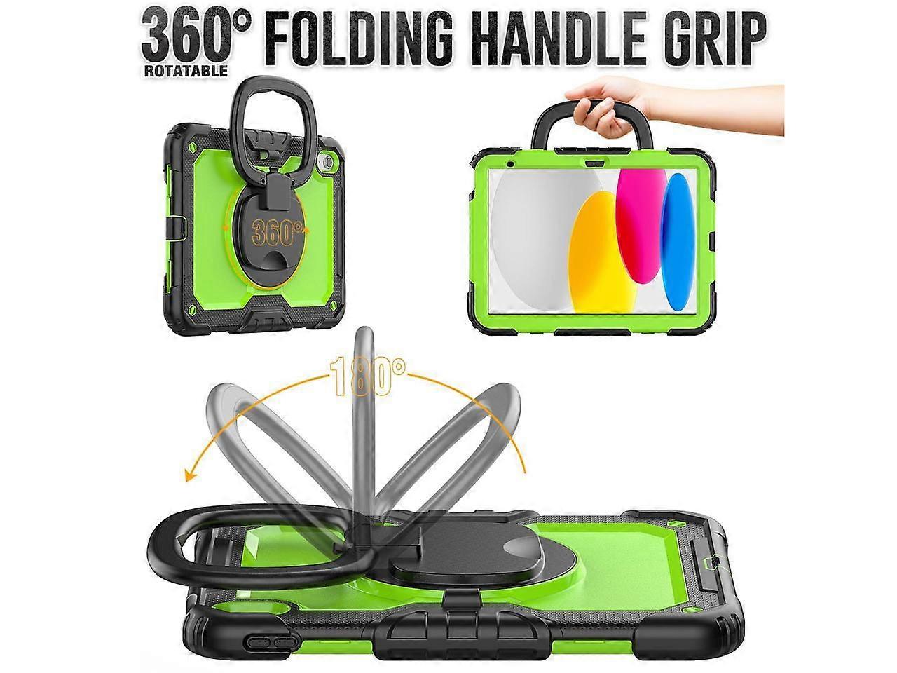 Case for iPad (A16) 11th Generation 11 Inch 2025, iPad 10th Generation 10.9 inch 2022, Shockproof Protective Cover with Screen Protector, Rotating Sta