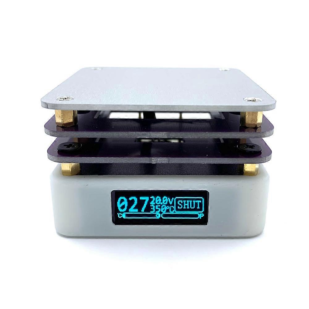 65W PD Protocol Hot Plate Preheater OLED Display Printed Circuit Board Soldering Heating Plate Rework Station Preheating Platform Repairing Tools USB