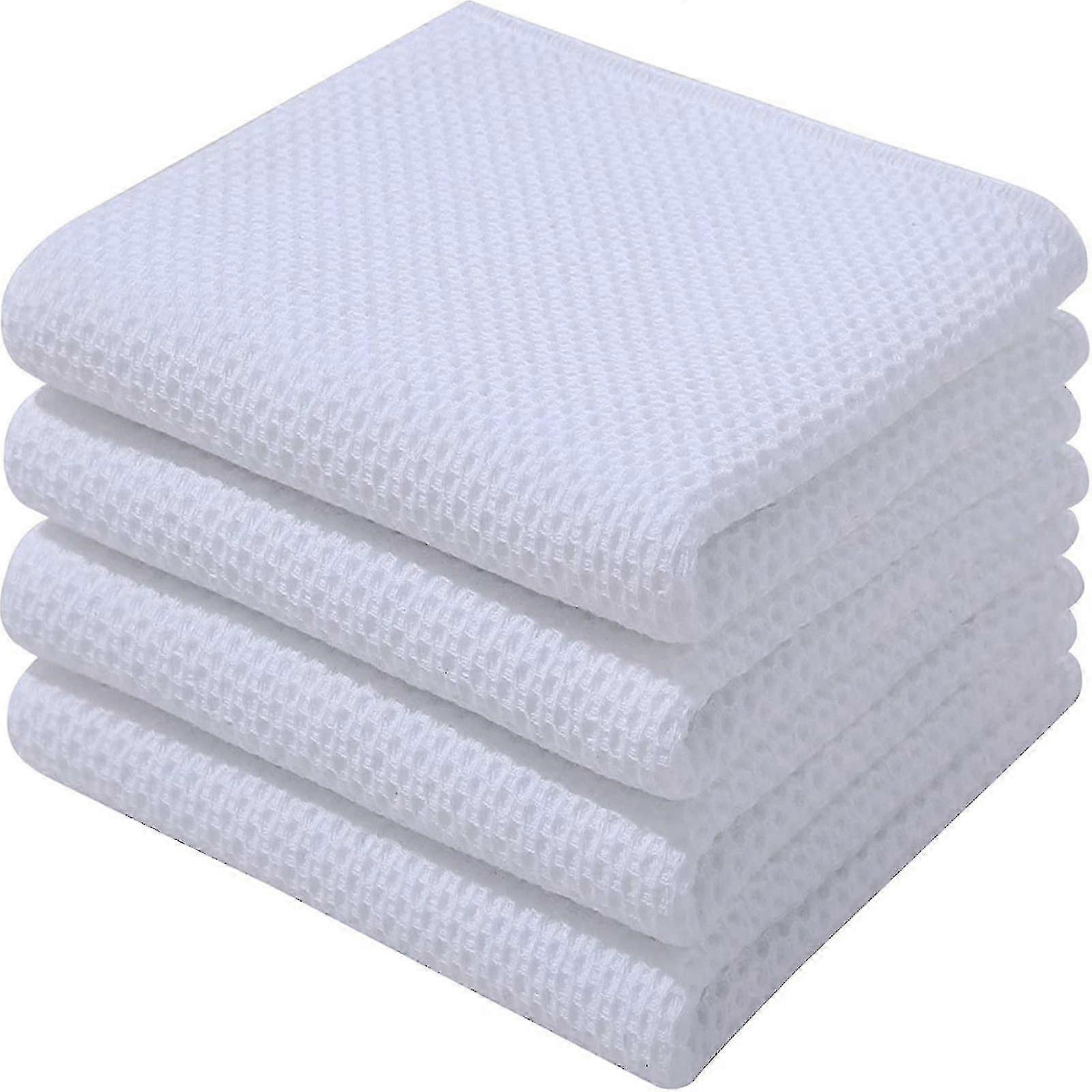 6pack 100% Cotton Terry Tea Towels Kitchen Dish Clean Hanging Loop