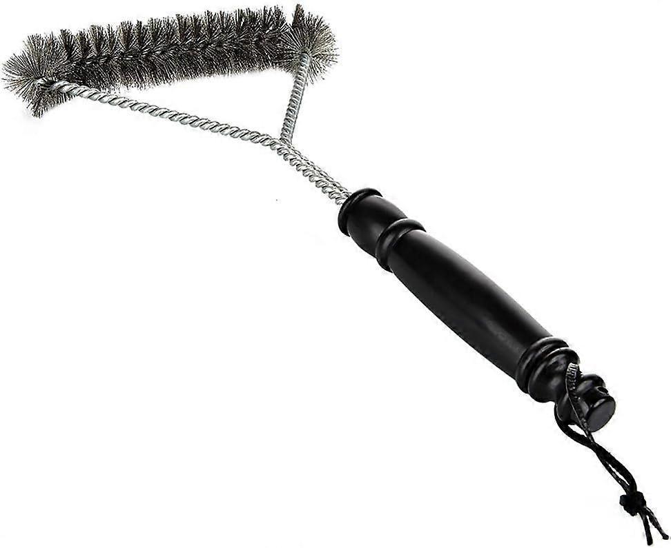 3-Sided Grill Wire Brush with Hanging Loop for Weber, Char-Broil