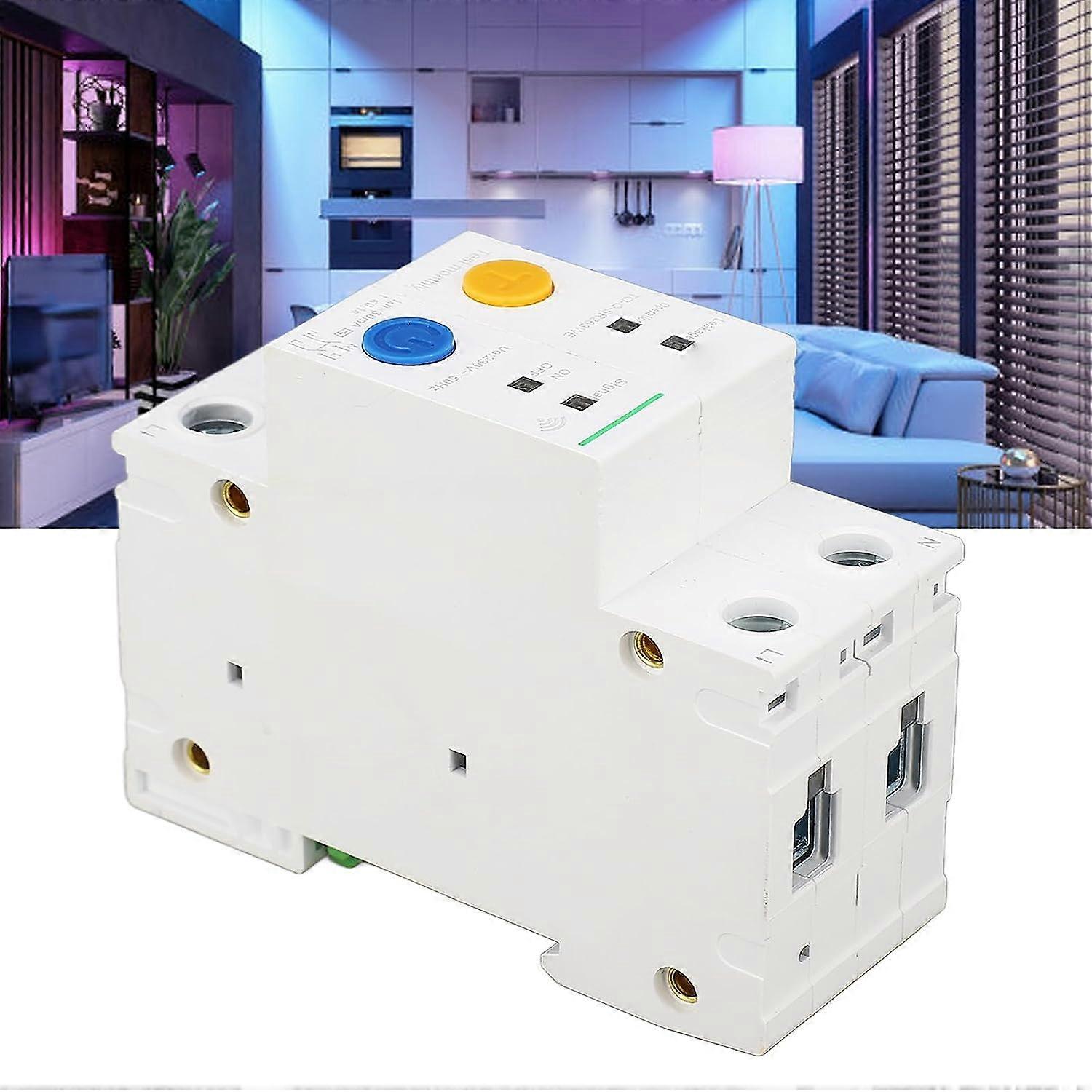 Intelligent Circuit Breaker, Real-time Monitoring Circuit Breaker Wear-resistant AC230V Remote Control for Office Use (32A)