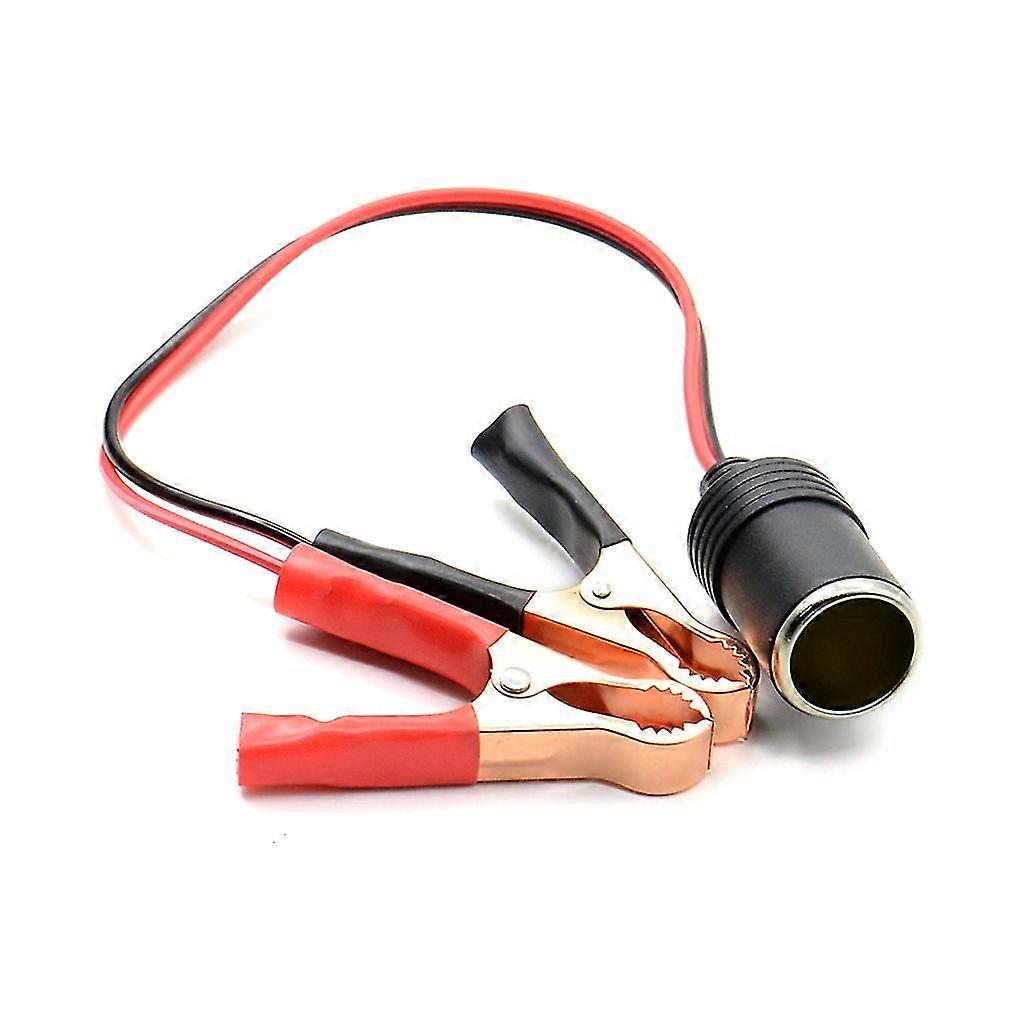 Durability 12v Extension Cord Plug Socket With Battery Clamp Replacement new