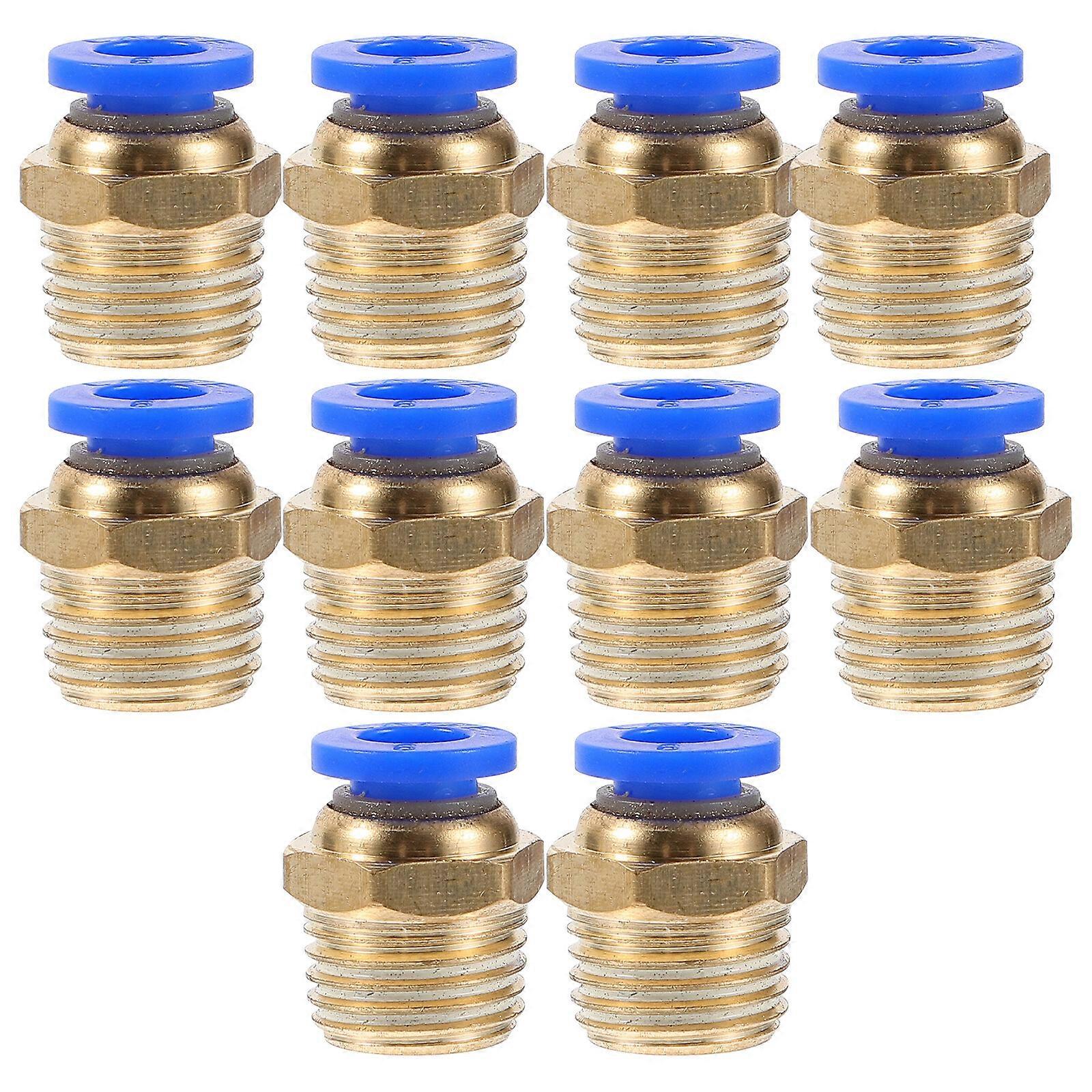 10pcs μάνικα αέρα τοποθετώντας γρήγορη απελευθέρωση ευθεία σύζευξη 6mm συνδετήρας μανικών αέρα
