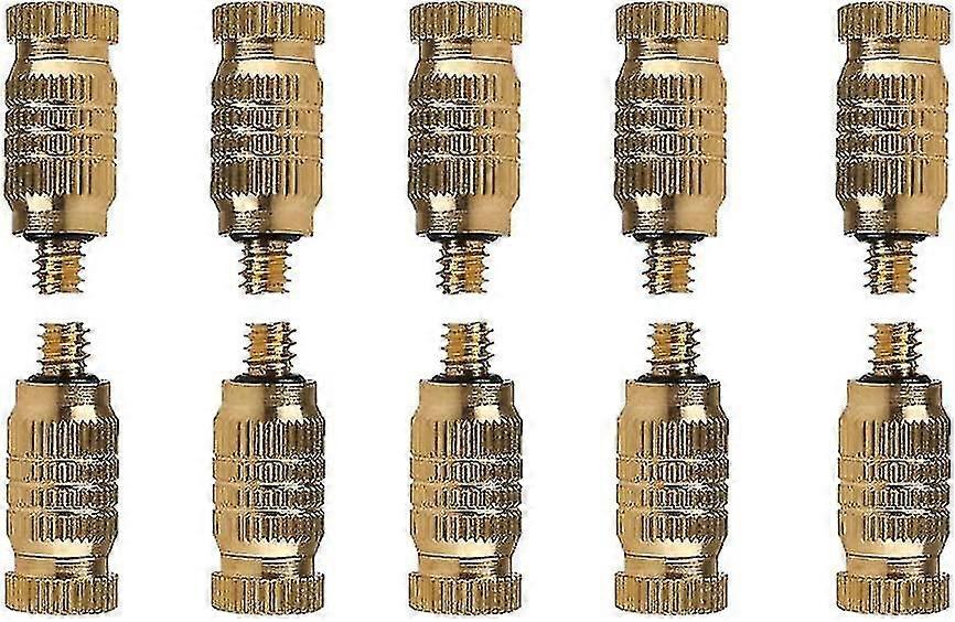 0.1mm Threaded Brass Atomizing Nozzle Atomizing High Pressure Atomizing Sprayer Water Hose Nozzle (pack Of 10)-MXBC