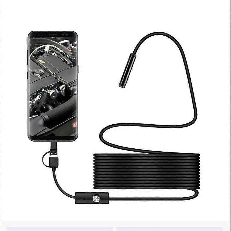 2023 new three-in-one TYPE-C USB Android mobile phone endoscope 5.5MM3.5m endoscope waterproof endoscope F55