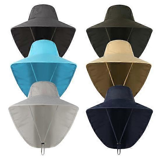 Fishing Hats Windproof Beach Mesh Sun Hat 55-60 cm/21.6-23.6 in