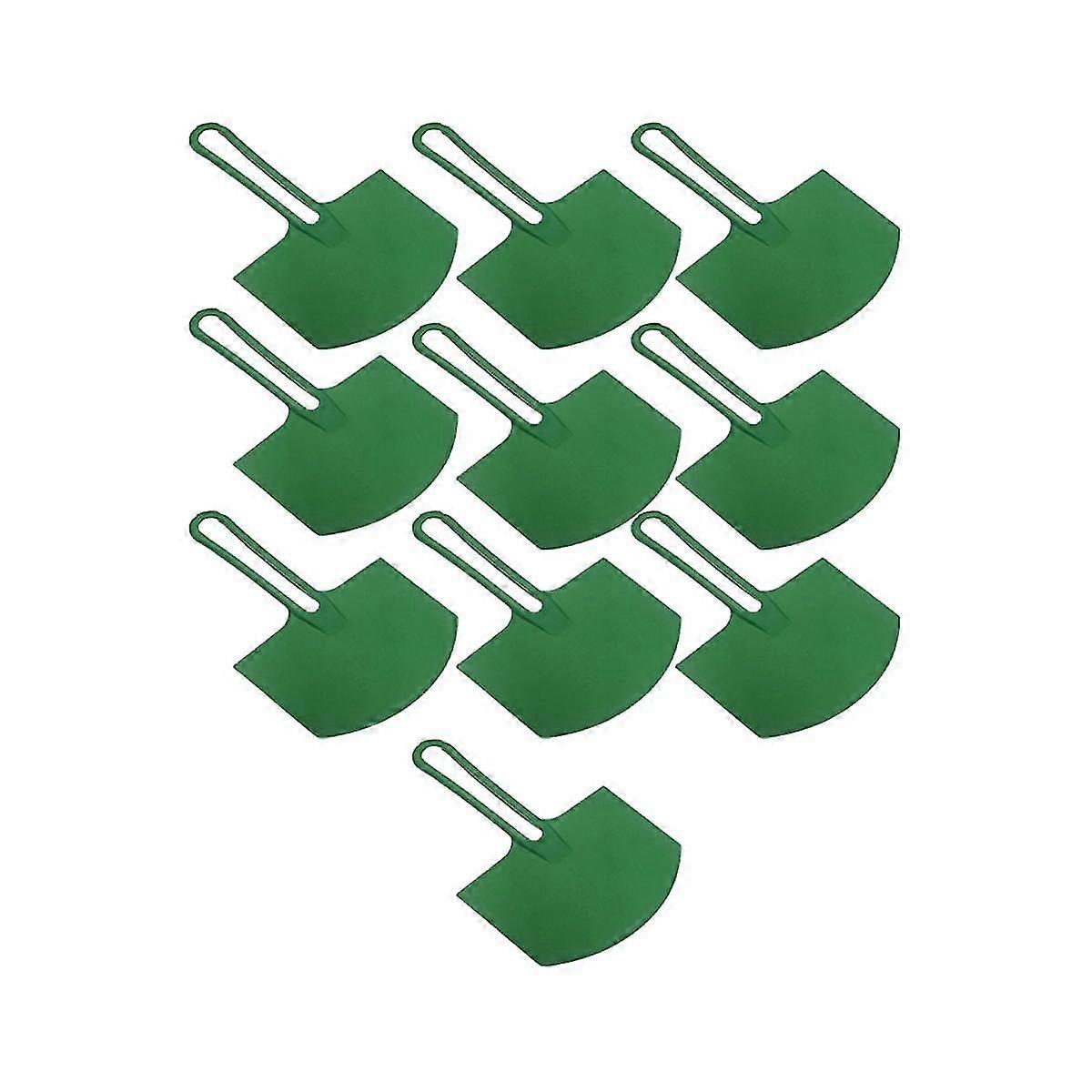 10pcs Plastic Toughened Arc-shaped Ash Scraper Trowel Plastering Gypsum Scraper Dragging Ash Board