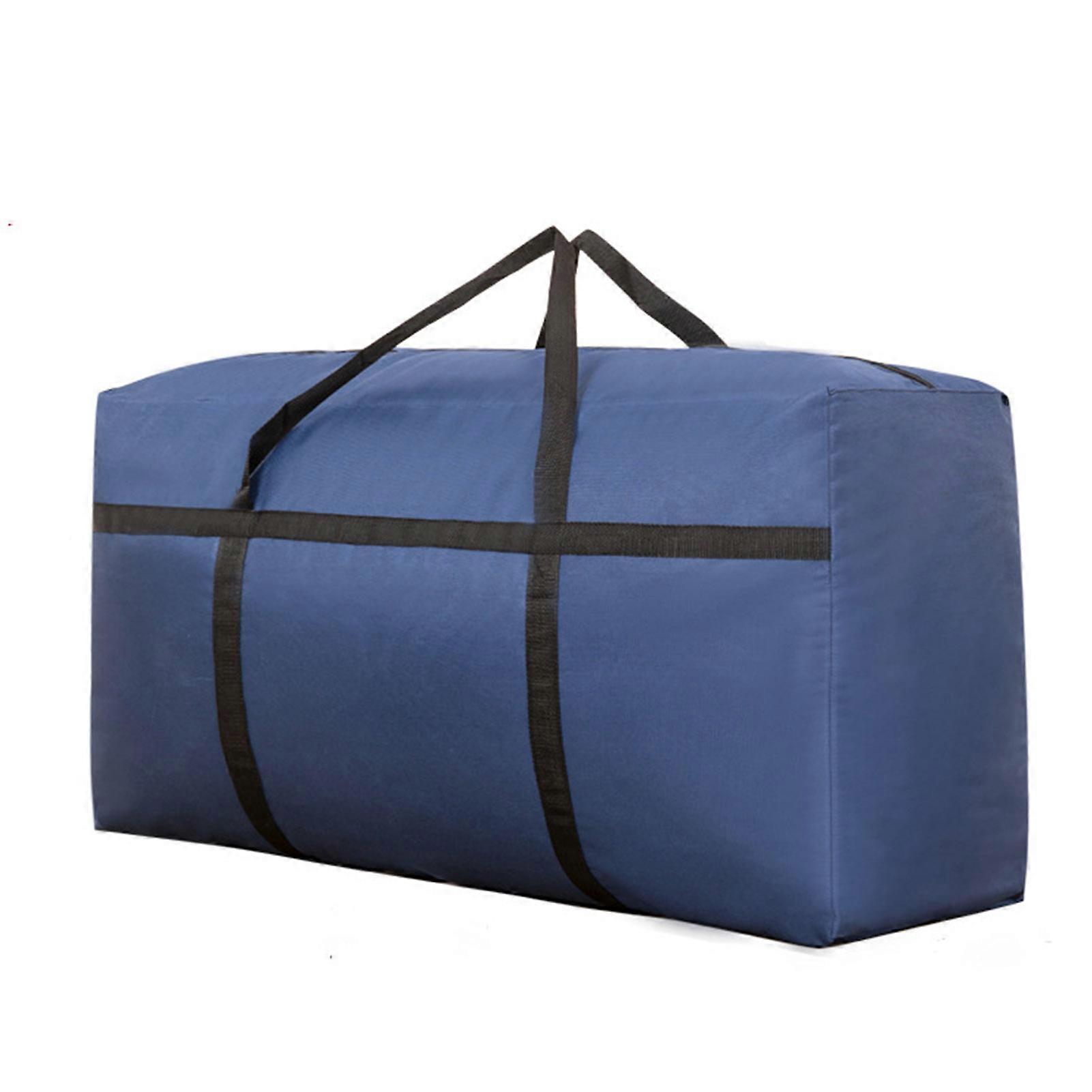 Storage Bag Large Capacity Quilt Clothes Storage Pouch Water-proof Strong Handle Moving Bag for Home Jikaixiang