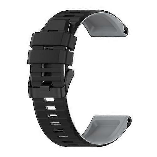 For Garmin Instinct 22mm Silicone Mixing Color Watch Band AGYB