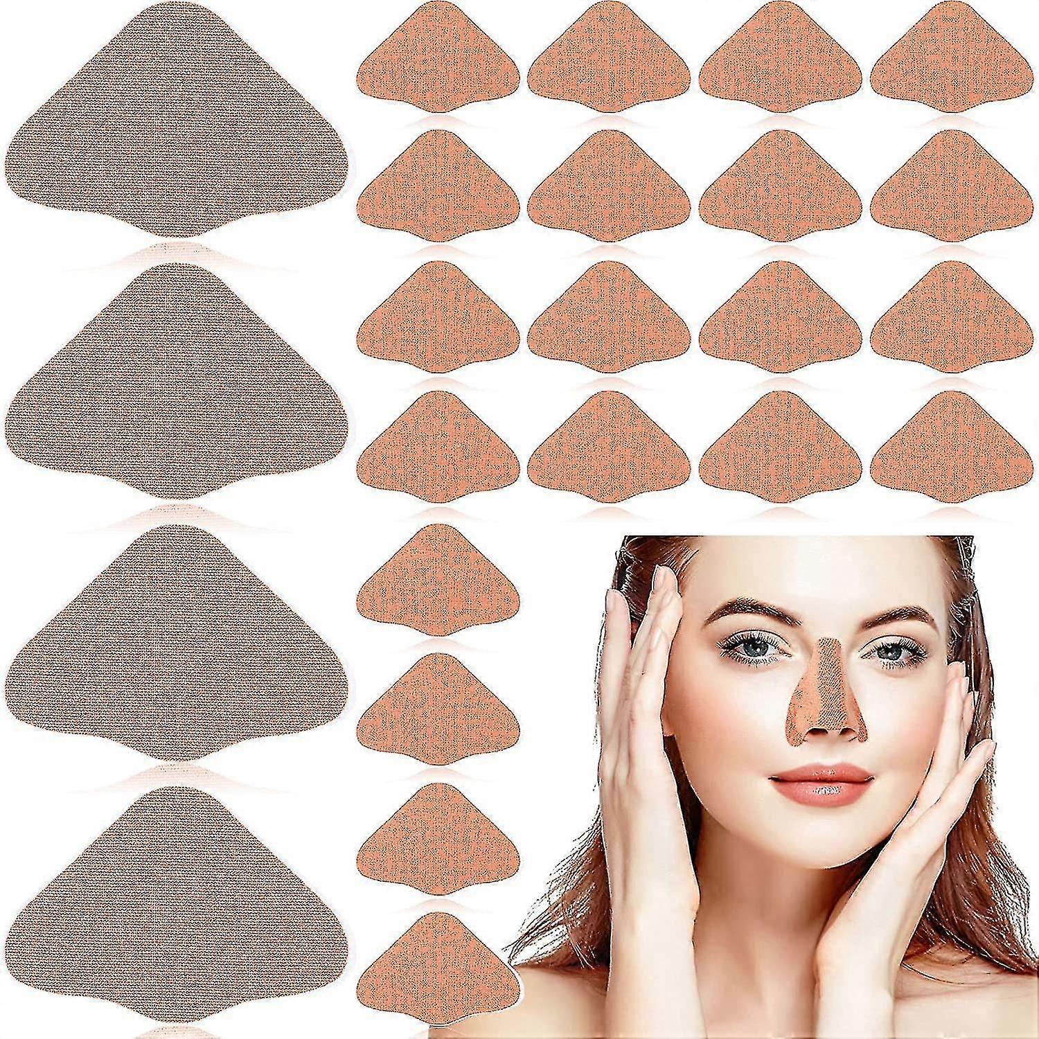 24セット日焼け止めノーズパッチUVゴルフパッチ男性女性スポーツ日焼け止めLucky_B