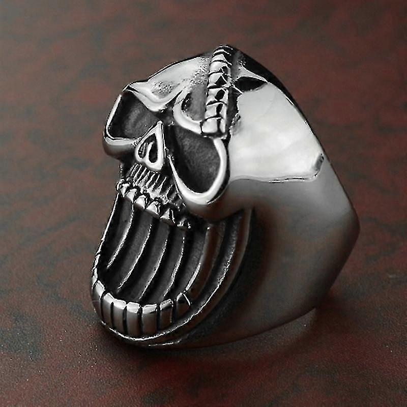 Beer Opener Ring Trendy Skull Ring Punk Ring, Size 10