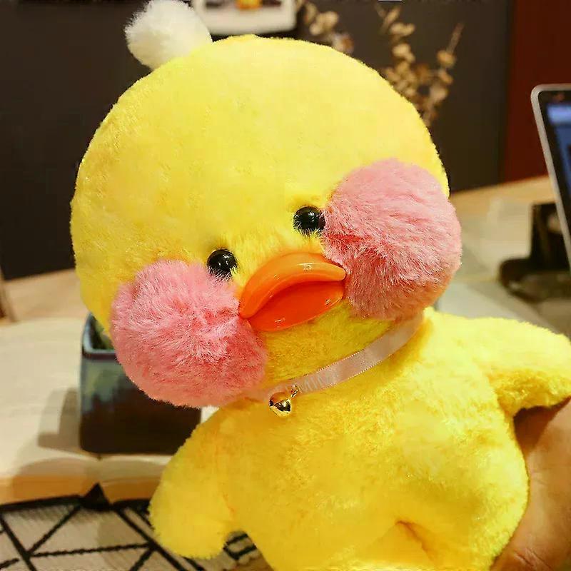 30 سنتيمتر لطيف LaLafanfan مقهى بطة أفخم لعبة Kawaii LaLafanfan بطة دمية لينة محشوة أفخم وسادة هدايا عيد ميلاد للأطفال