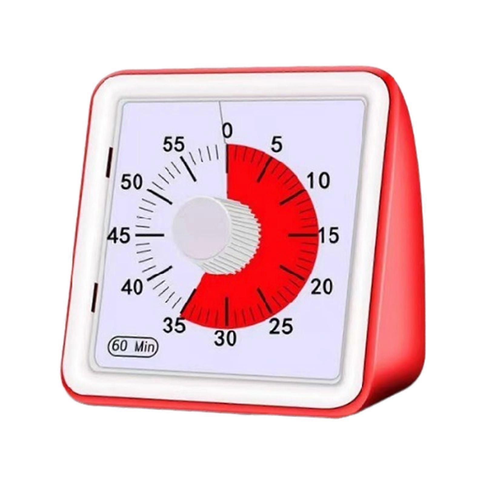 Visual Countdown Timer for Classroom Meetings Kitchen Silent Magnetic Timer with Alarm Easy-to-Read Display Intuitive Visual Dial Multifunctional Time