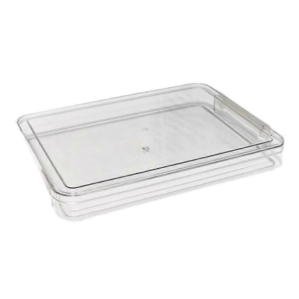 File Storage Box Plastic Snap-On Design Stackable Transparent Document Storage Box Large Capacity File Organizer