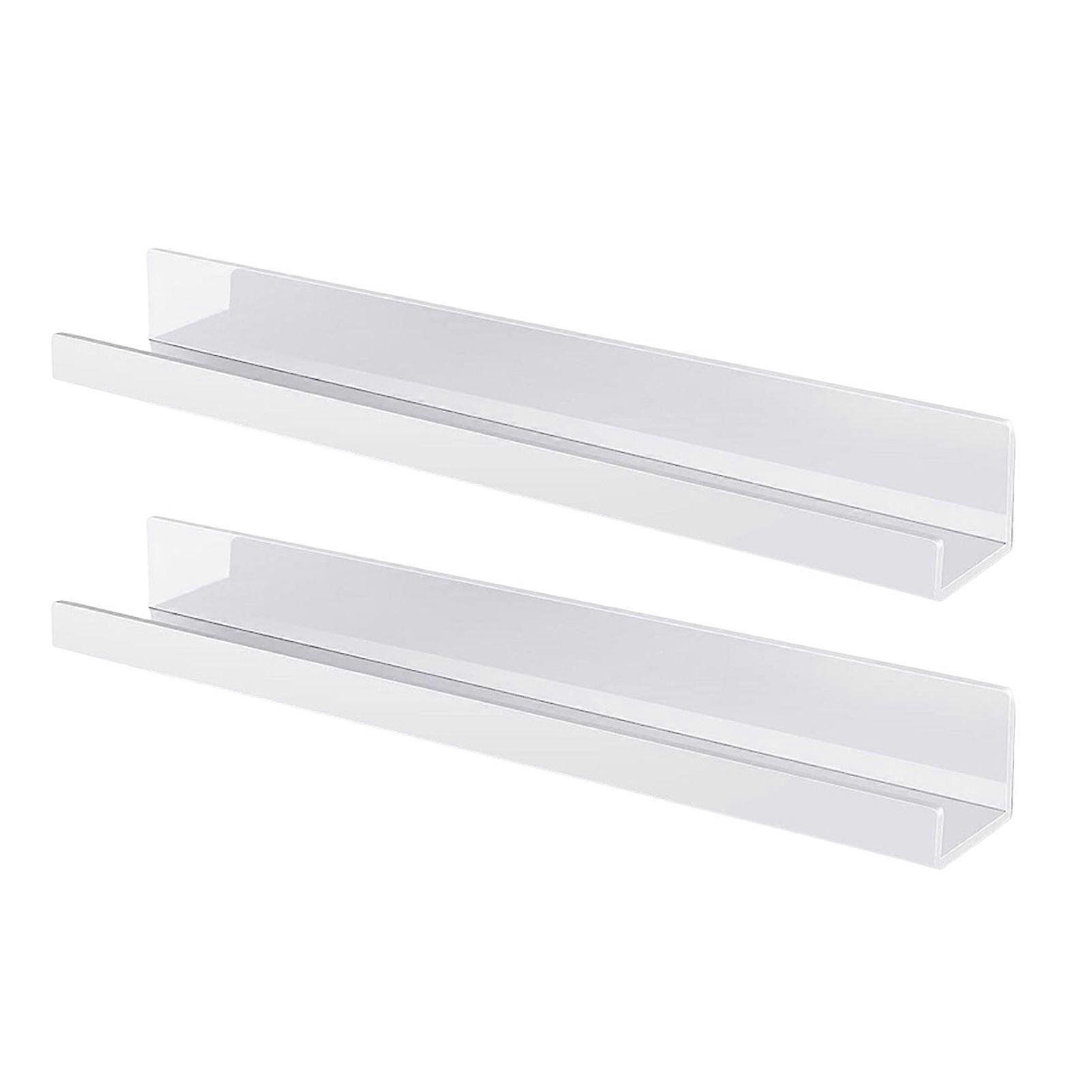 2Pcs Magnetic Bookshelf Whiteboard Reusable Metal Display Stand with Strong Magnetism Floating Book Holder