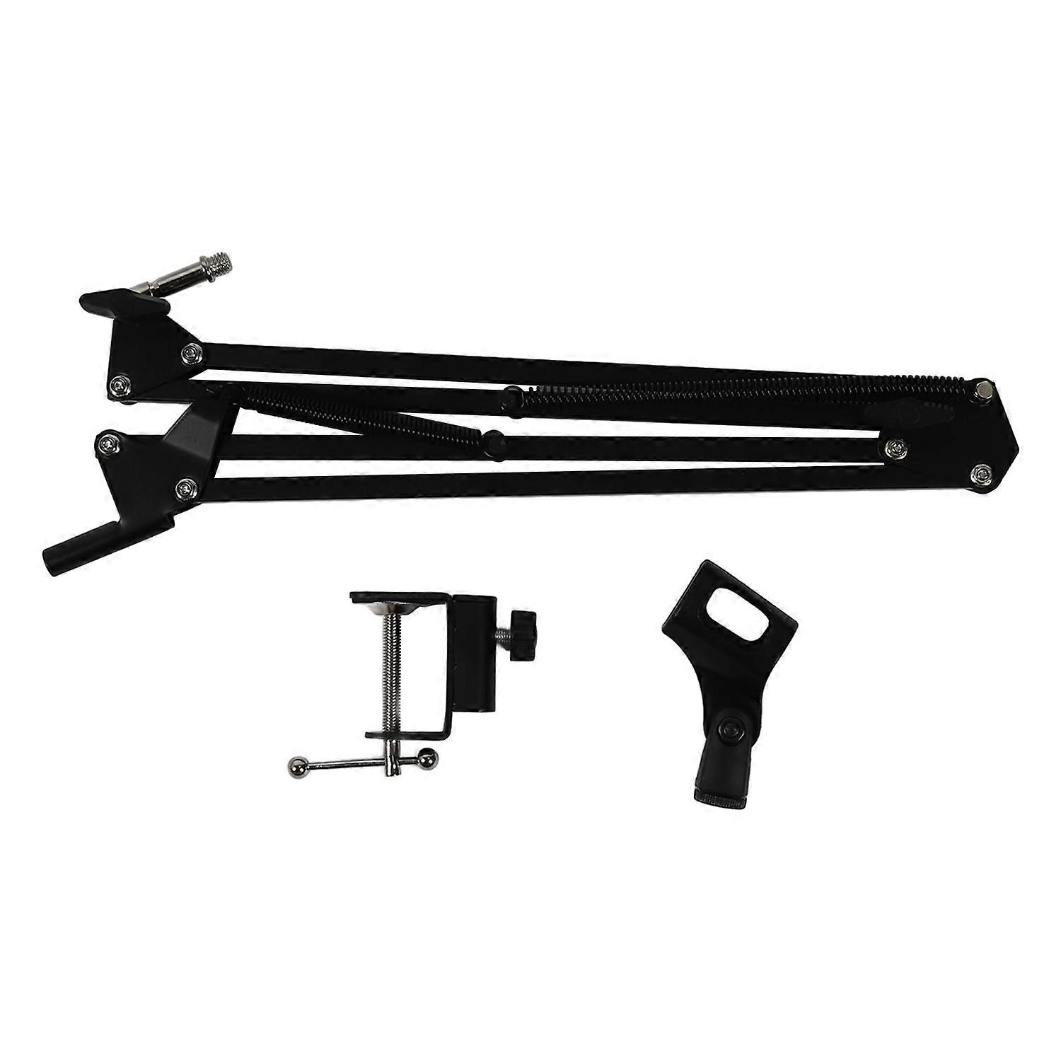 Desktop Microphone Stand Iron and Plastic Adjustable Boom Arm Microphone Stand for Studio 