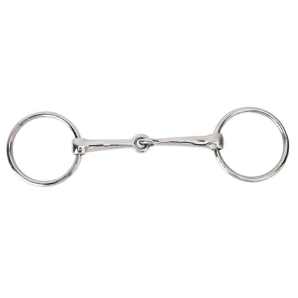 Anello di cavallo in acciaio inox filetto Snaffle Bit bocca snodata cava per forniture equestri