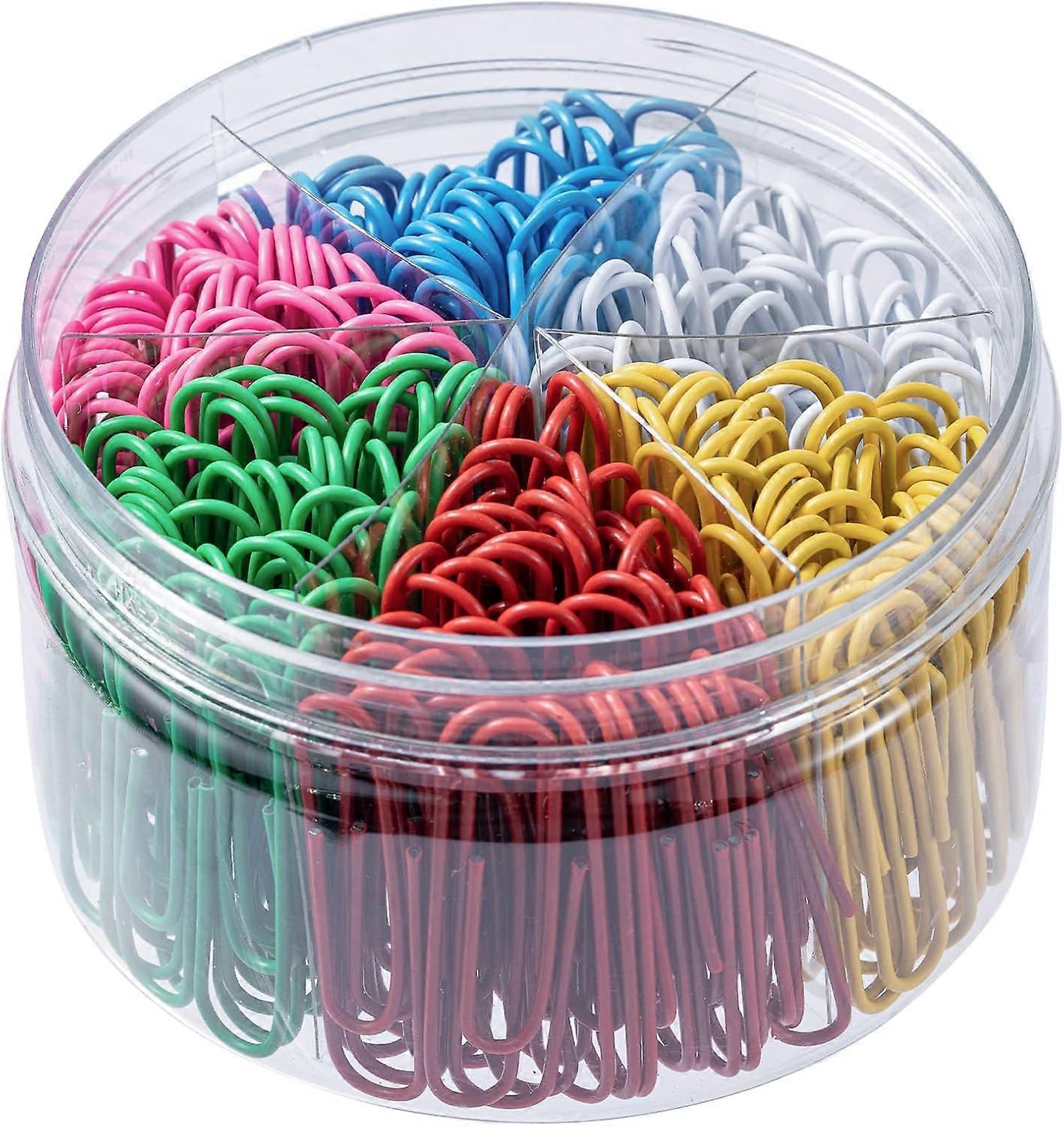 Colored Paper Clips, Jumbo Size, Ideal for Office and School Use