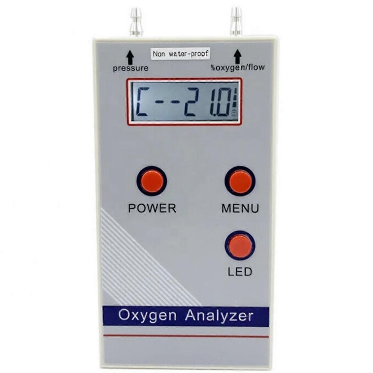Analyseur d'oxygène professionnel portable O2, détecteur de concentration d'oxygène 21 %-100 % O2, détecteur de gaz, prise UE
