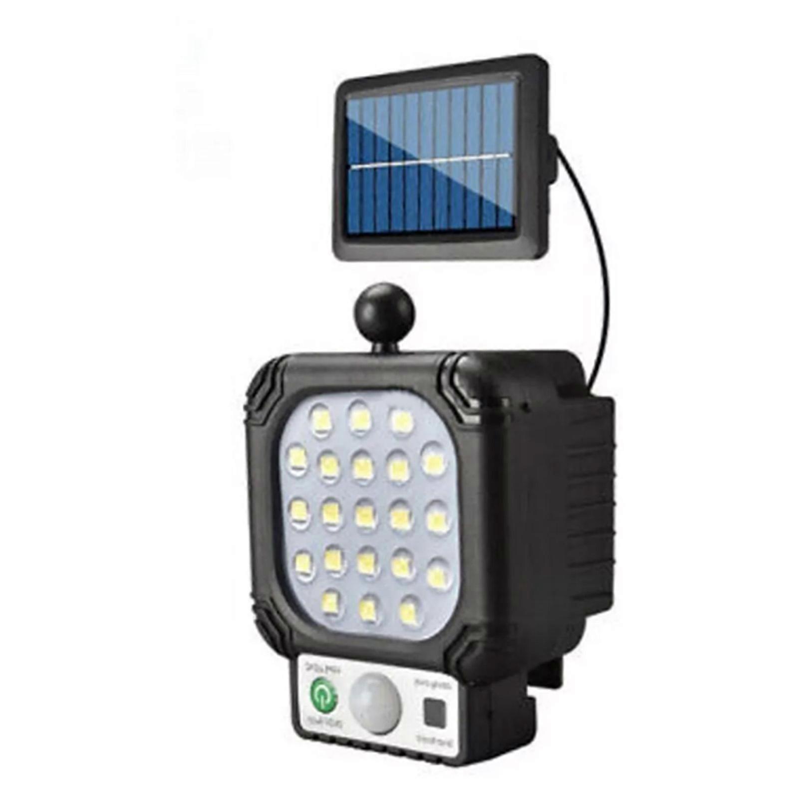 LED Solar Wall Light, 21 LED Beads, Waterproof, Motion Sensor with 16.4ft Cable