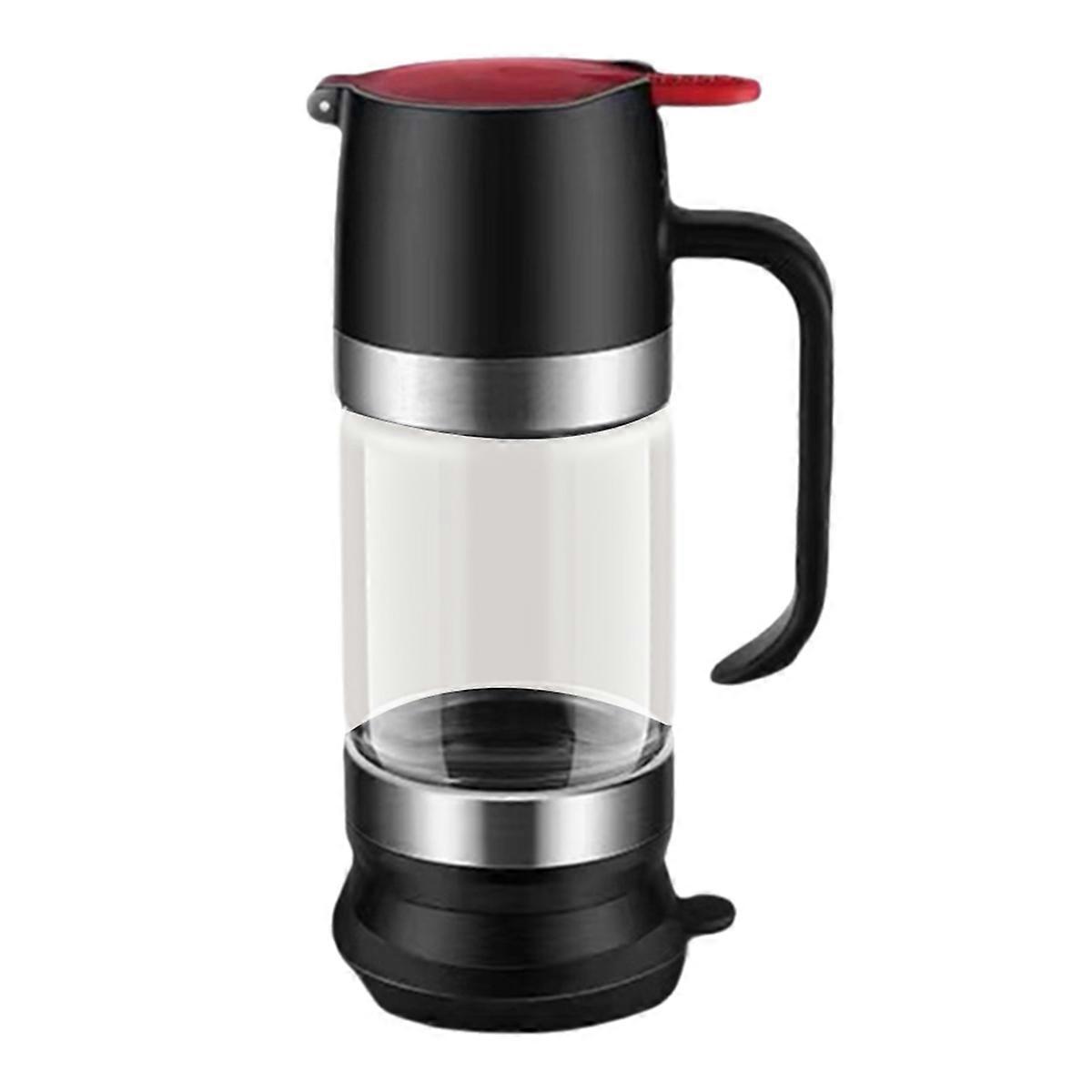 جرة موزع العسل ، 10 أونصة من الزجاج بدون تقطر مع مقبض وعاء موزع شراب شفاف متين مع السيليكو