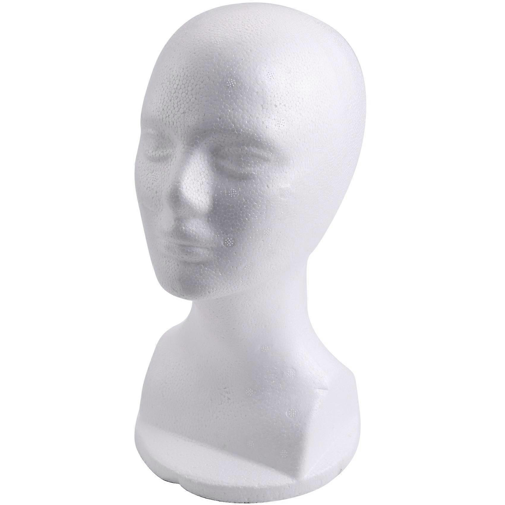 Mannequin Foam Head Model Glasses Hat Wig Display Stand