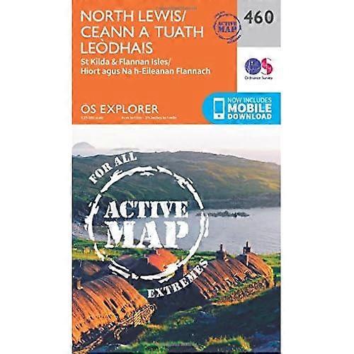 OS Explorer Map Active (460) North Lewis/Ceann a Tuath Leodhais (OS Explorer Active Map)