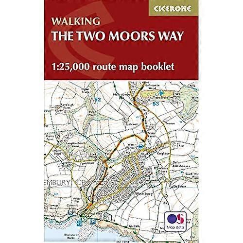 Two Moors Way Map Booklet: 1:25,000 OS Route Mapping