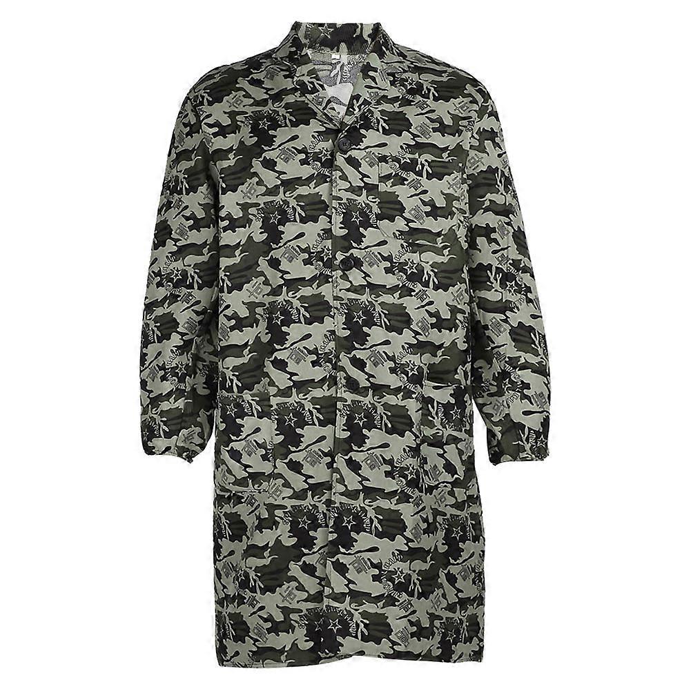 Camouflage Long Sleeve Work Labor Clothes with Pockets Breathable Dustproof  (#2 L)