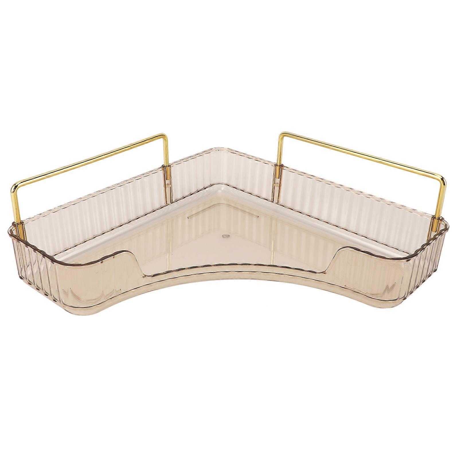 Large Corner Organizer Tray Space Saving Storage for Cosmetics