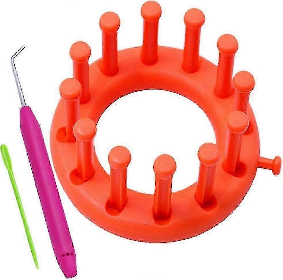 12 Needle Flower Knitting Machine, Small Circular Knitting Machine For Bobbin Hat Scarf, Diameter 9C