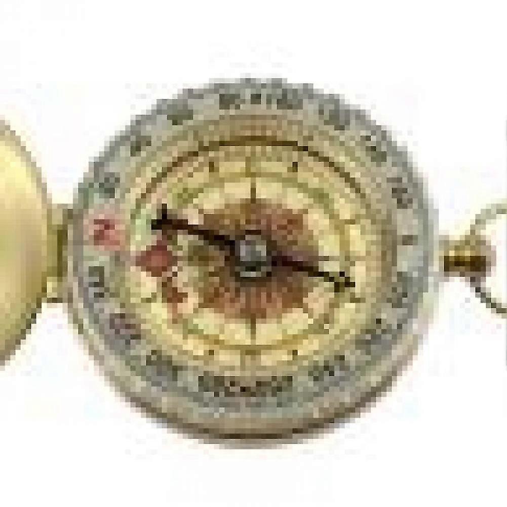 High Quality Camping Hiking Pocket Brass Gold Compass Portable Compass Navigation for Outdoor Activities Watch Keychain Style