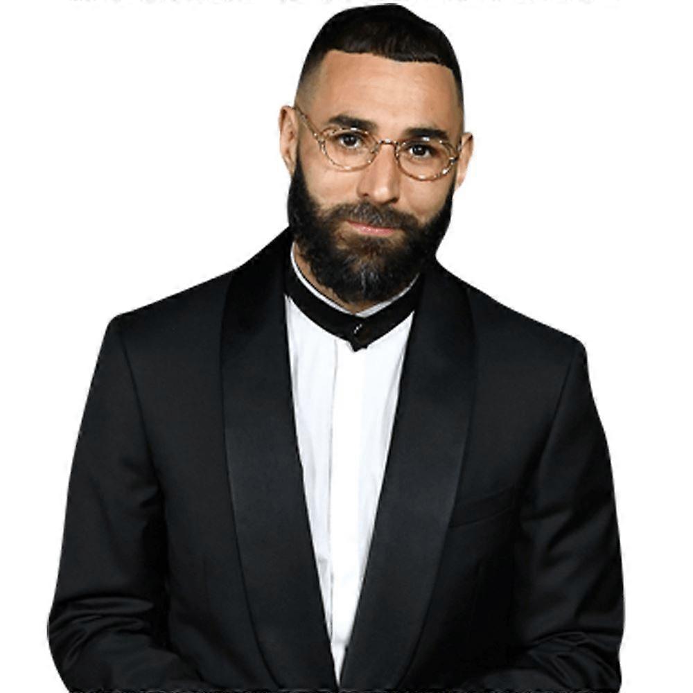 Karim Benzema (Black Suit) Half Body Buddy Cutout