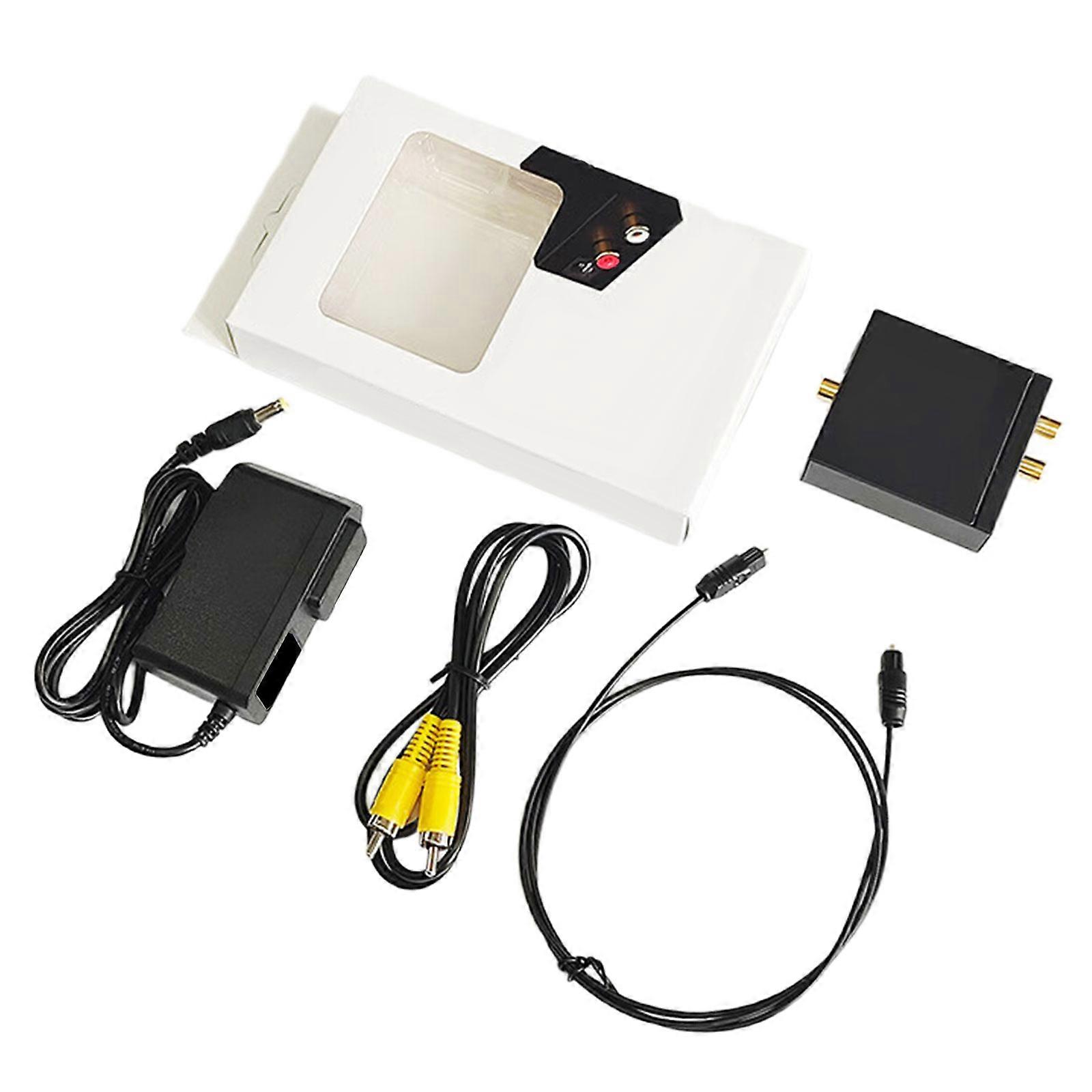 Digital to Analog Sound Converter Adapter with Optical Cable for Enhancing Sound Quality Independent Power Supply