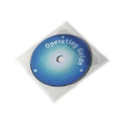 DC/DVD Sleeve - DURABLE - 808019 - Self-adhesive - Transparent - Pack of 10