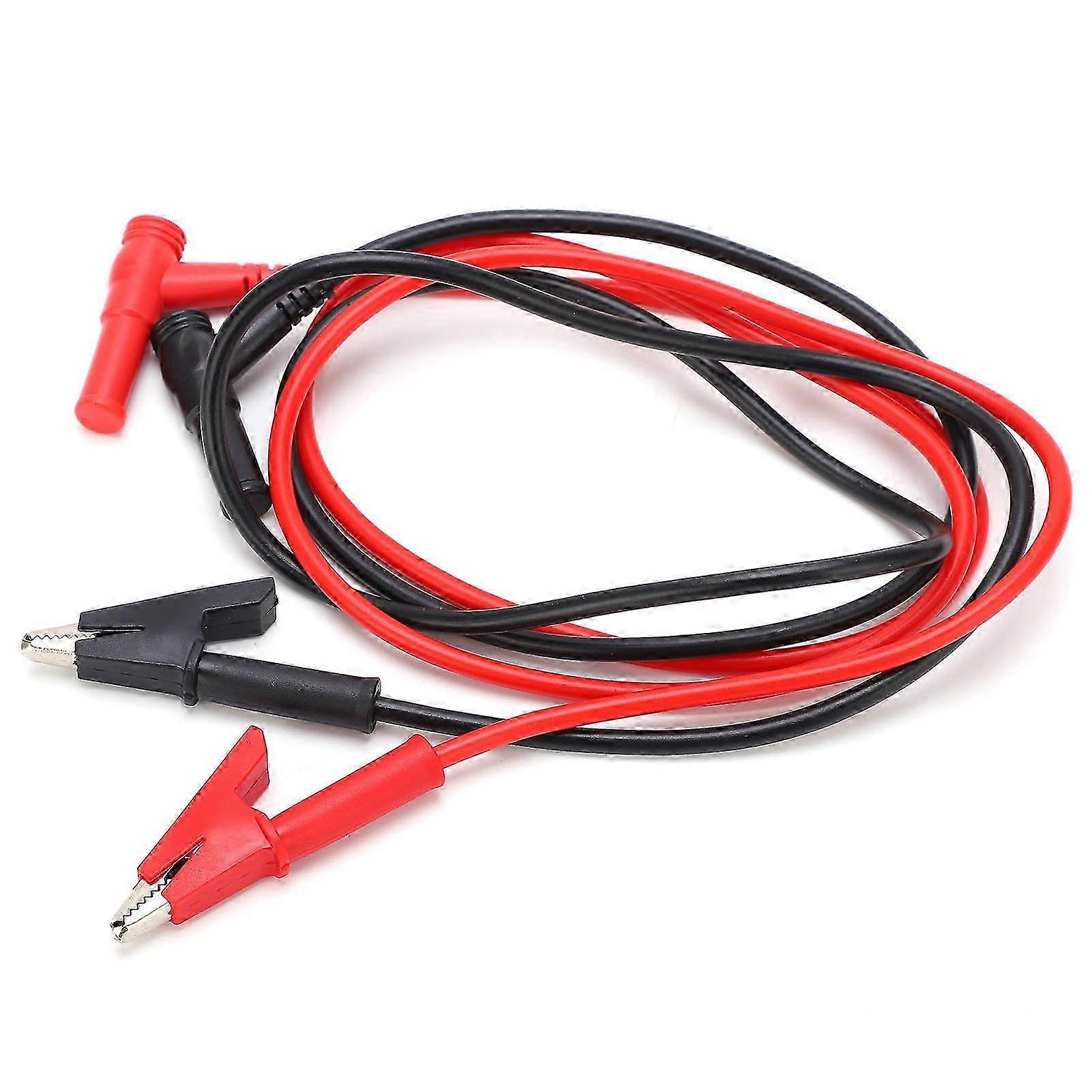 P08 4mm Multimeter Test Line DIY Plug to Clip Testing Cable for Car Diagnosis Testing