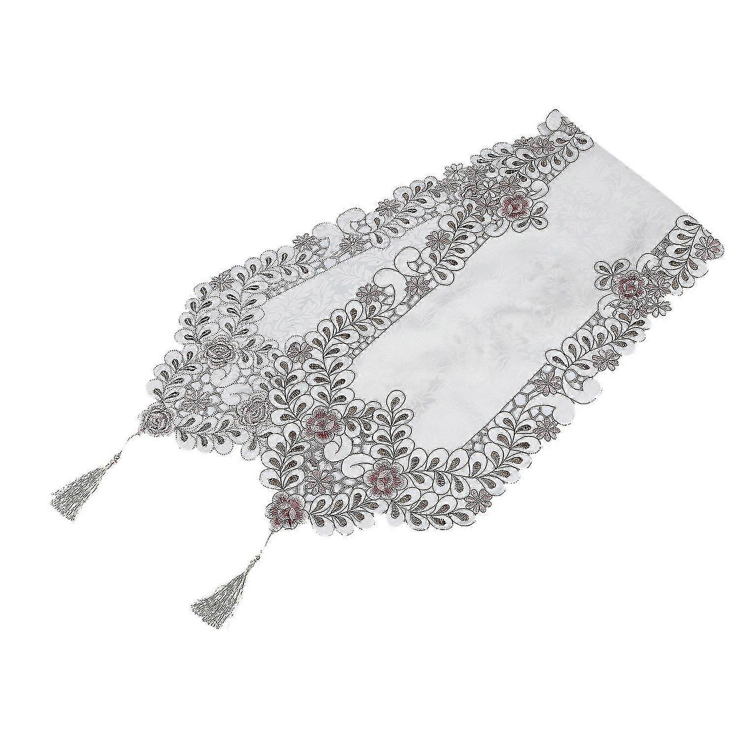 New Table Runner Embroidered Floral Table Cloth Pattern:#1 Flower Size:40x150cm