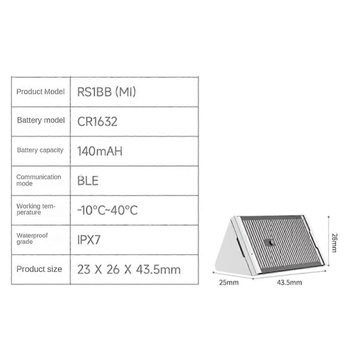 Water Leak Sensor Flood And Rain Detector IPX7 Waterproof