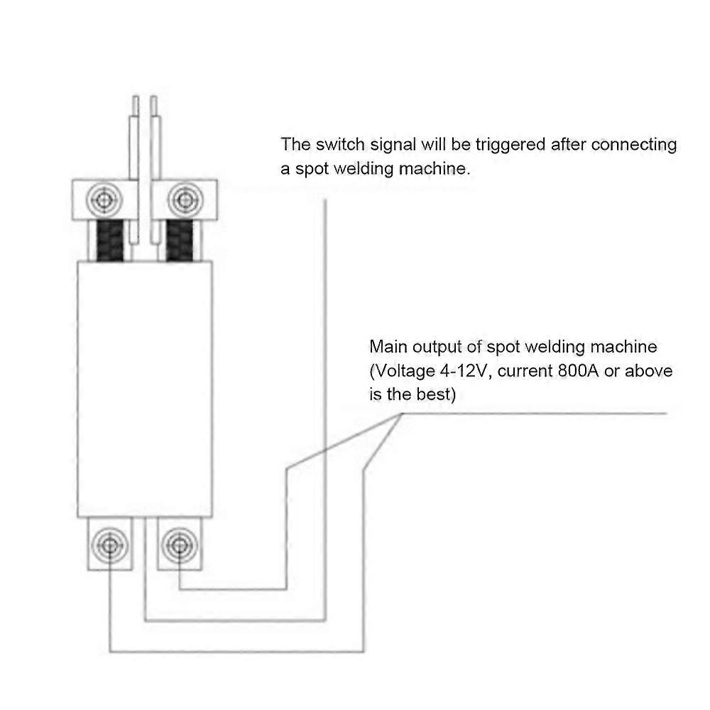 Handheld Spot lithium battery Automatic Trigger For Spot Machine Integrated Welding Pen Black