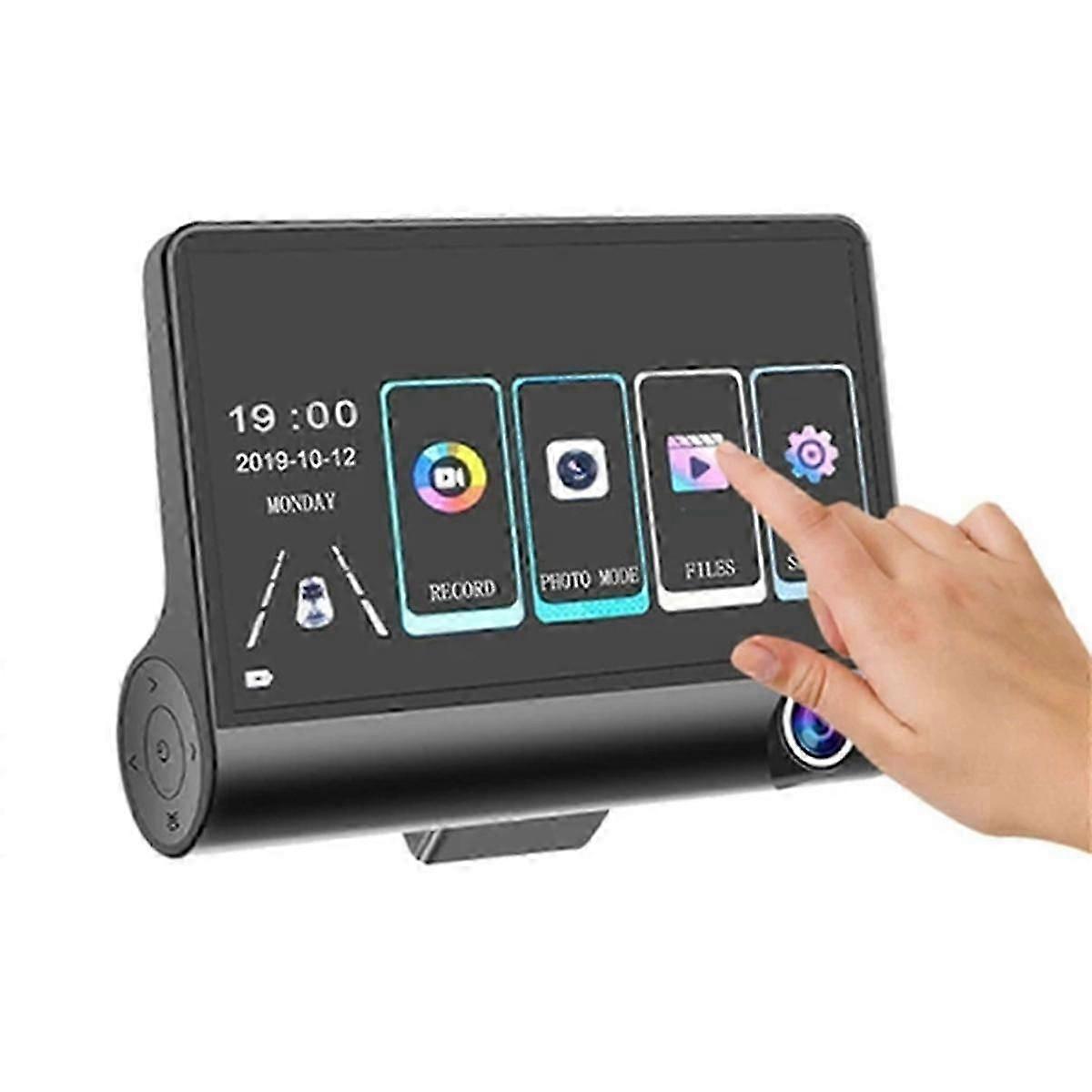 4 Inch Touch Screen Car DVR 1080P Dash Cam Front Inside Camera Night Vision Loop Recording G-Sensor JP