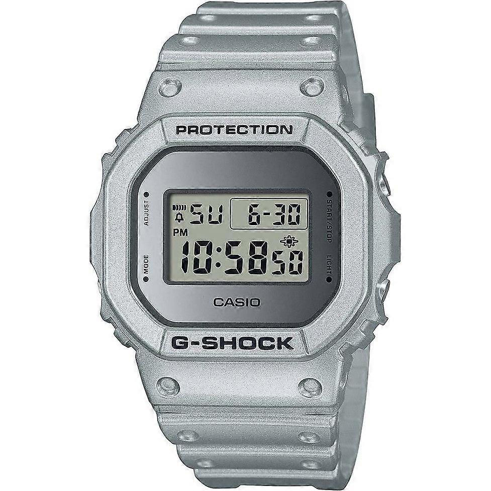 Casio G-shock Dw-5600ff-8er Men's Digital Watch - Metallic Silver Resin Strap